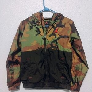 Jordan Camouflage Jacket with Red Logo